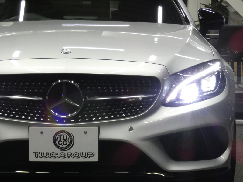 AMG Cクラス C43 4MATIC ｸｰﾍﾟ ﾚｰﾀﾞｰｾｰﾌﾃｨPKG　9速AT AMGｴｱﾛ&19ｲﾝﾁｱﾙﾐ 黒本革 HDDﾅﾋﾞ 地ﾃﾞｼﾞ ﾊﾞｯｸｶﾒﾗ Burmester ﾊﾟﾌｭｰﾑｱﾄﾏｲｻﾞｰ ﾍｯﾄﾞｱｯﾌﾟD 純正ﾄﾞﾗﾚｺ LEDﾍｯﾄﾞﾗｲﾄ/ｱﾀﾞﾌﾟﾃｨﾌﾞHB　2年保証付