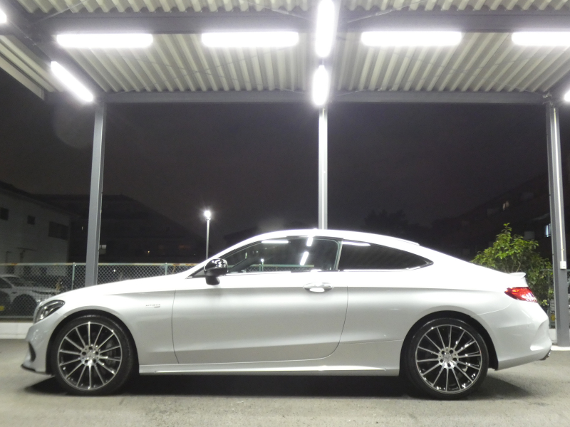 AMG Cクラス C43 4MATIC ｸｰﾍﾟ ﾚｰﾀﾞｰｾｰﾌﾃｨPKG　9速AT AMGｴｱﾛ&19ｲﾝﾁｱﾙﾐ 黒本革 HDDﾅﾋﾞ 地ﾃﾞｼﾞ ﾊﾞｯｸｶﾒﾗ Burmester ﾊﾟﾌｭｰﾑｱﾄﾏｲｻﾞｰ ﾍｯﾄﾞｱｯﾌﾟD 純正ﾄﾞﾗﾚｺ LEDﾍｯﾄﾞﾗｲﾄ/ｱﾀﾞﾌﾟﾃｨﾌﾞHB　2年保証付