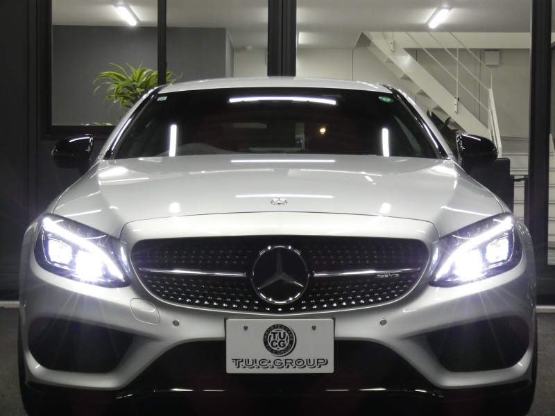 AMG Cクラス C43 4MATIC ｸｰﾍﾟ ﾚｰﾀﾞｰｾｰﾌﾃｨPKG　9速AT AMGｴｱﾛ&19ｲﾝﾁｱﾙﾐ 黒本革 HDDﾅﾋﾞ 地ﾃﾞｼﾞ ﾊﾞｯｸｶﾒﾗ Burmester ﾊﾟﾌｭｰﾑｱﾄﾏｲｻﾞｰ ﾍｯﾄﾞｱｯﾌﾟD 純正ﾄﾞﾗﾚｺ LEDﾍｯﾄﾞﾗｲﾄ/ｱﾀﾞﾌﾟﾃｨﾌﾞHB　2年保証付