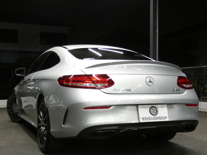 AMG Cクラス C43 4MATIC ｸｰﾍﾟ ﾚｰﾀﾞｰｾｰﾌﾃｨPKG　9速AT AMGｴｱﾛ&19ｲﾝﾁｱﾙﾐ 黒本革 HDDﾅﾋﾞ 地ﾃﾞｼﾞ ﾊﾞｯｸｶﾒﾗ Burmester ﾊﾟﾌｭｰﾑｱﾄﾏｲｻﾞｰ ﾍｯﾄﾞｱｯﾌﾟD 純正ﾄﾞﾗﾚｺ LEDﾍｯﾄﾞﾗｲﾄ/ｱﾀﾞﾌﾟﾃｨﾌﾞHB　2年保証付