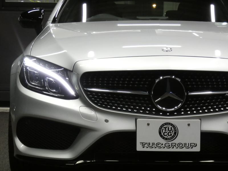 AMG Cクラス C43 4MATIC ｸｰﾍﾟ ﾚｰﾀﾞｰｾｰﾌﾃｨPKG　9速AT AMGｴｱﾛ&19ｲﾝﾁｱﾙﾐ 黒本革 HDDﾅﾋﾞ 地ﾃﾞｼﾞ ﾊﾞｯｸｶﾒﾗ Burmester ﾊﾟﾌｭｰﾑｱﾄﾏｲｻﾞｰ ﾍｯﾄﾞｱｯﾌﾟD 純正ﾄﾞﾗﾚｺ LEDﾍｯﾄﾞﾗｲﾄ/ｱﾀﾞﾌﾟﾃｨﾌﾞHB　2年保証付