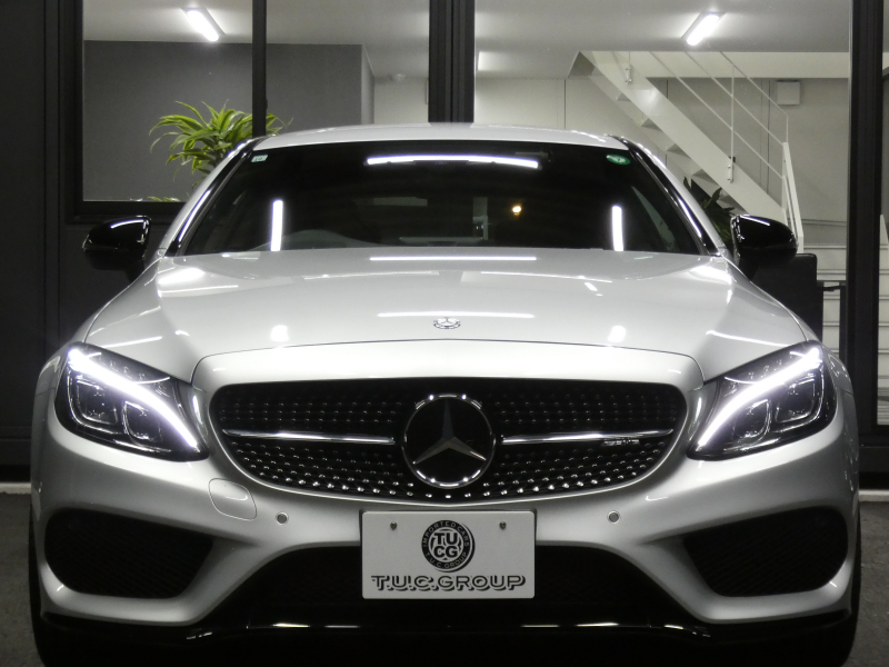 AMG Cクラス C43 4MATIC ｸｰﾍﾟ ﾚｰﾀﾞｰｾｰﾌﾃｨPKG　9速AT AMGｴｱﾛ&19ｲﾝﾁｱﾙﾐ 黒本革 HDDﾅﾋﾞ 地ﾃﾞｼﾞ ﾊﾞｯｸｶﾒﾗ Burmester ﾊﾟﾌｭｰﾑｱﾄﾏｲｻﾞｰ ﾍｯﾄﾞｱｯﾌﾟD 純正ﾄﾞﾗﾚｺ LEDﾍｯﾄﾞﾗｲﾄ/ｱﾀﾞﾌﾟﾃｨﾌﾞHB　2年保証付