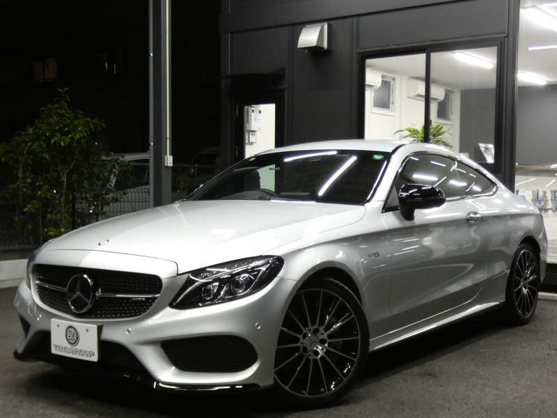 AMG Cクラス C43 4MATIC ｸｰﾍﾟ ﾚｰﾀﾞｰｾｰﾌﾃｨPKG　9速AT AMGｴｱﾛ&19ｲﾝﾁｱﾙﾐ 黒本革 HDDﾅﾋﾞ 地ﾃﾞｼﾞ ﾊﾞｯｸｶﾒﾗ Burmester ﾊﾟﾌｭｰﾑｱﾄﾏｲｻﾞｰ ﾍｯﾄﾞｱｯﾌﾟD 純正ﾄﾞﾗﾚｺ LEDﾍｯﾄﾞﾗｲﾄ/ｱﾀﾞﾌﾟﾃｨﾌﾞHB　2年保証付