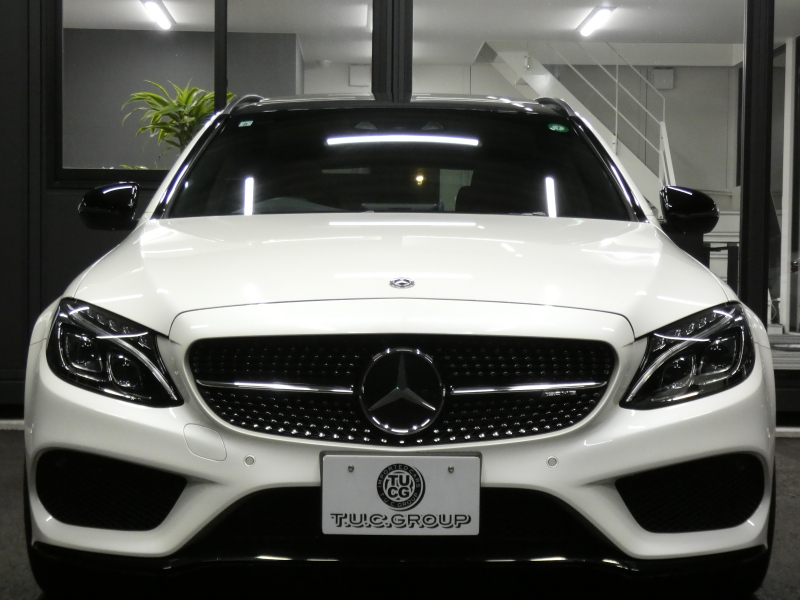 AMG Cクラス C43 4MATIC ｽﾃｰｼｮﾝﾜｺﾞﾝ ﾚｰﾀﾞｰｾｰﾌﾃｨPKG　9AT 赤本革 ﾊﾟﾉﾗﾏSR HDDﾅﾋﾞ 地ﾃﾞｼﾞ Bｶﾒﾗ Burmester ﾍｯﾄﾞｱｯﾌﾟD LEDﾍｯﾄﾞﾗｲﾄ ｵｰﾄﾘｱｹﾞｰﾄ ｴｱﾊﾞﾗﾝｽPKG AMGｴｱﾛ&19ｲﾝﾁAW　2年保証付