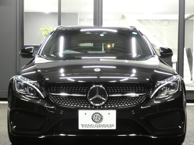 AMG Cクラス C43 4MATIC ｽﾃｰｼｮﾝﾜｺﾞﾝ ﾚｰﾀﾞｰｾｰﾌﾃｨPKG　meｺﾈ 9AT 黒本革 ﾊﾟﾉﾗﾏSR HDDﾅﾋﾞ 地ﾃﾞｼﾞ Bｶﾒﾗ Burmester ﾍｯﾄﾞｱｯﾌﾟD LEDﾍｯﾄﾞﾗｲﾄ ｵｰﾄﾘｱｹﾞｰﾄ ｴｱﾊﾞﾗﾝｽPKG AMGｴｱﾛ&19ｲﾝﾁAW　2年保証付