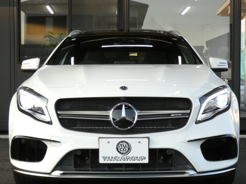 AMG GLA GLA45 4MATIC ﾚｰﾀﾞｰｾｰﾌﾃｨPKG　後期 1ｵｰﾅｰ 381ps ｷｰﾚｽｺﾞｰ 黒本革 ﾊﾟﾉﾗﾏｻﾝﾙｰﾌ ﾅﾋﾞTV Aｶｰﾌﾟﾚｲ Bｶﾒﾗ ﾀﾞｲﾅﾐｯｸｾﾚｸﾄ LEDﾍｯﾄﾞﾗｲﾄ ﾊﾟﾄﾞﾙｼﾌﾄ 前後ﾄﾞﾗﾚｺ 自動ﾘｱｹﾞｰﾄ/ﾌｯﾄOP AMGｴｱﾛ&19ｲﾝﾁAW　2年保証付