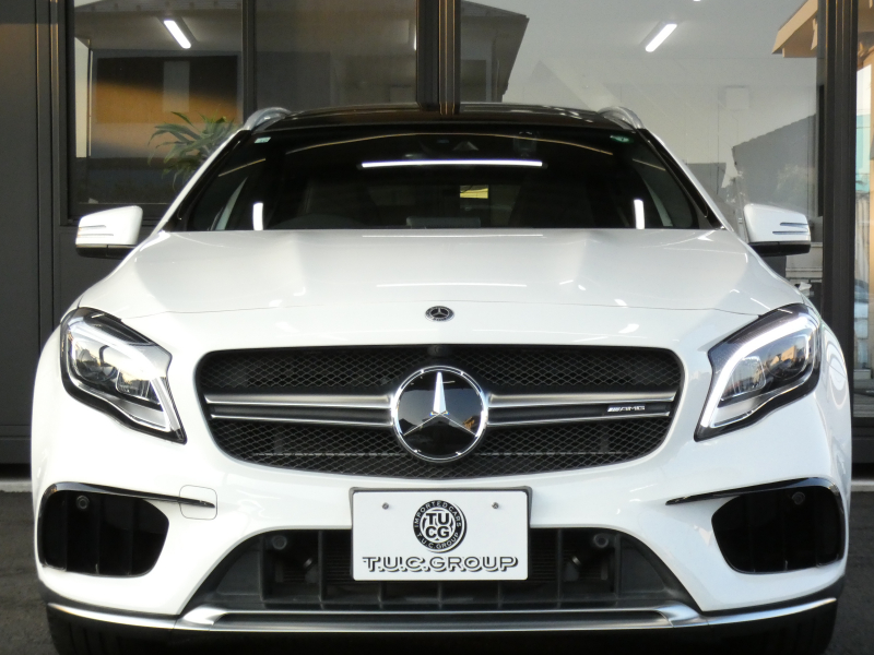 AMG GLA GLA45 4MATIC ﾚｰﾀﾞｰｾｰﾌﾃｨPKG　後期 1ｵｰﾅｰ 381ps ｷｰﾚｽｺﾞｰ 黒本革 ﾊﾟﾉﾗﾏｻﾝﾙｰﾌ ﾅﾋﾞTV Aｶｰﾌﾟﾚｲ Bｶﾒﾗ ﾀﾞｲﾅﾐｯｸｾﾚｸﾄ LEDﾍｯﾄﾞﾗｲﾄ ﾊﾟﾄﾞﾙｼﾌﾄ 前後ﾄﾞﾗﾚｺ 自動ﾘｱｹﾞｰﾄ/ﾌｯﾄOP AMGｴｱﾛ&19ｲﾝﾁAW　2年保証付