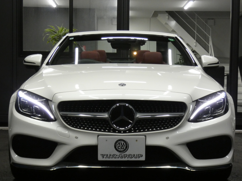 メルセデスベンツ Cクラス C180 ｶﾌﾞﾘｵﾚ ﾚｻﾞｰｴｸｽｸﾙｰｼﾌﾞ&ﾚｰﾀﾞｰｾｰﾌﾃｨPKG　9速AT meｺﾈｸﾄ AMGｴｱﾛ&19ｲﾝﾁｱﾙﾐ 赤革 赤幌 HDDﾅﾋﾞ 地ﾃﾞｼﾞ Bｶﾒﾗ Bluetoothｵｰﾃﾞｨｵ ﾄﾞﾗﾚｺ LEDﾍｯﾄﾞﾗｲﾄ ｴｱﾊﾞﾗﾝｽPKG ﾍｯﾄﾞｱｯﾌﾟD　2年保証付