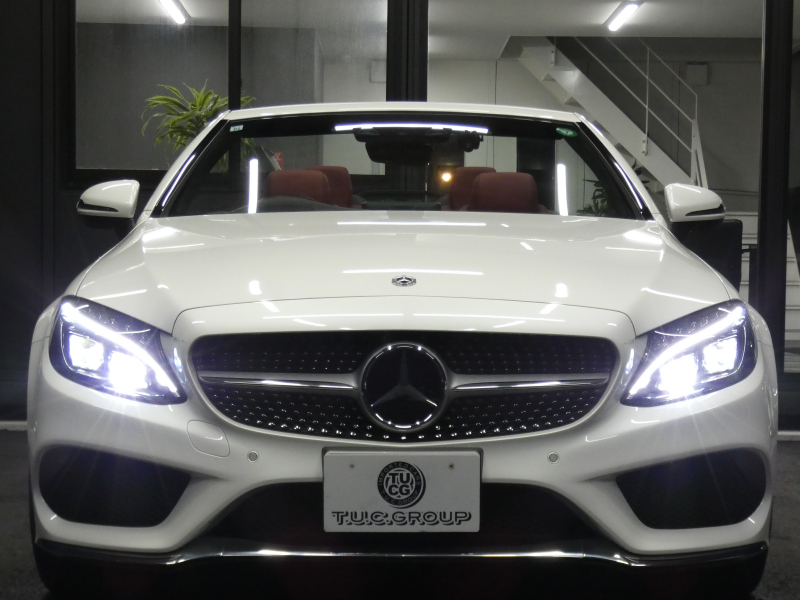 メルセデスベンツ Cクラス C180 ｶﾌﾞﾘｵﾚ ﾚｻﾞｰｴｸｽｸﾙｰｼﾌﾞ&ﾚｰﾀﾞｰｾｰﾌﾃｨPKG　9速AT meｺﾈｸﾄ AMGｴｱﾛ&19ｲﾝﾁｱﾙﾐ 赤革 赤幌 HDDﾅﾋﾞ 地ﾃﾞｼﾞ Bｶﾒﾗ Bluetoothｵｰﾃﾞｨｵ ﾄﾞﾗﾚｺ LEDﾍｯﾄﾞﾗｲﾄ ｴｱﾊﾞﾗﾝｽPKG ﾍｯﾄﾞｱｯﾌﾟD　2年保証付