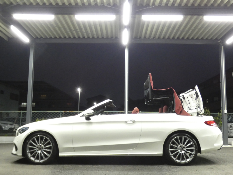 メルセデスベンツ Cクラス C180 ｶﾌﾞﾘｵﾚ ﾚｻﾞｰｴｸｽｸﾙｰｼﾌﾞ&ﾚｰﾀﾞｰｾｰﾌﾃｨPKG　9速AT meｺﾈｸﾄ AMGｴｱﾛ&19ｲﾝﾁｱﾙﾐ 赤革 赤幌 HDDﾅﾋﾞ 地ﾃﾞｼﾞ Bｶﾒﾗ Bluetoothｵｰﾃﾞｨｵ ﾄﾞﾗﾚｺ LEDﾍｯﾄﾞﾗｲﾄ ｴｱﾊﾞﾗﾝｽPKG ﾍｯﾄﾞｱｯﾌﾟD　2年保証付