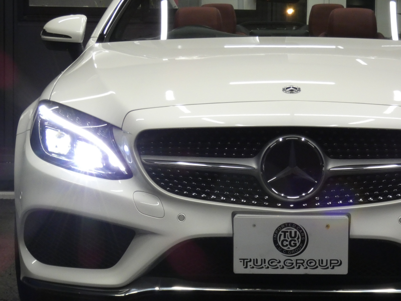 メルセデスベンツ Cクラス C180 ｶﾌﾞﾘｵﾚ ﾚｻﾞｰｴｸｽｸﾙｰｼﾌﾞ&ﾚｰﾀﾞｰｾｰﾌﾃｨPKG　9速AT meｺﾈｸﾄ AMGｴｱﾛ&19ｲﾝﾁｱﾙﾐ 赤革 赤幌 HDDﾅﾋﾞ 地ﾃﾞｼﾞ Bｶﾒﾗ Bluetoothｵｰﾃﾞｨｵ ﾄﾞﾗﾚｺ LEDﾍｯﾄﾞﾗｲﾄ ｴｱﾊﾞﾗﾝｽPKG ﾍｯﾄﾞｱｯﾌﾟD　2年保証付