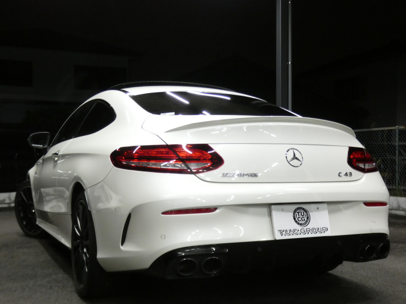 AMG Cクラス C43 4MATIC ｸｰﾍﾟ ﾚｰﾀﾞｰｾｰﾌﾃｨPKG　後期 390ps meｺﾈｸﾄ 黒本革 ﾊﾟﾉﾗﾏSR HDDﾅﾋﾞ 地ﾃﾞｼﾞ Appleｶｰﾌﾟﾚｲ ﾍｯﾄﾞｱｯﾌﾟD Burmester ｴｱﾊﾞﾗﾝｽPKG ｵｰﾄﾄﾗﾝｸ 前後ﾄﾞﾗﾚｺ ﾏﾙﾁﾋﾞｰﾑLEDﾍｯﾄﾞﾗｲﾄ　2年保証付