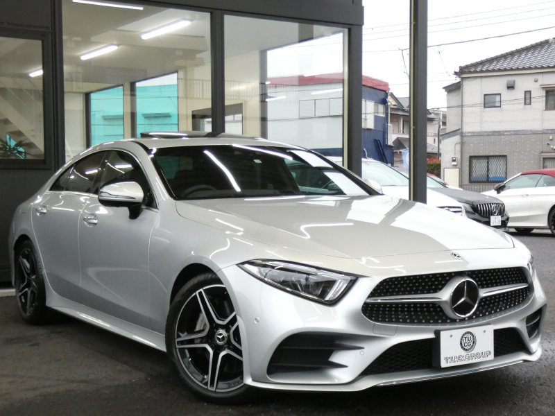 メルセデスベンツ CLS CLS450 4MATIC ｽﾎﾟｰﾂ ｴｸｽｸﾙｰｼﾌﾞ&ﾚｰﾀﾞｰｾｰﾌﾃｨPKG　ISG搭載 AMGｴｱﾛ&19AW ﾅｯﾊﾟﾚｻﾞｰ/ﾍﾞﾝﾁﾚｰﾀｰ/ﾏｯｻｰｼﾞ ｻﾝﾙｰﾌ ﾅﾋﾞTV Appleｶｰﾌﾟﾚｲ 360度ｶﾒﾗ 前後ﾄﾞﾗﾚｺ Burmester ﾍｯﾄﾞｱｯﾌﾟD ｴｱﾊﾞﾗﾝｽPKG 自動ﾄﾗﾝｸ LEDﾗｲﾄ　2年保証付