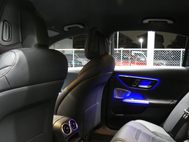 AMG Cクラス C43 4MATIC レーダーセーフティPKG 1オーナー BSG搭載 現行型 AMGエアロ&19AW AMGナイトPKG パフォーマンスサウンド リアアクスルステアリング 黒本革シート/ヒーター/ベンチレーター MBUXナビ 地デジ 360カメラ Burmester HUD DIGITALライト 新車保証継承可能