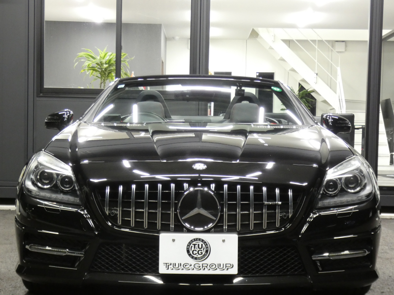 メルセデスベンツ SLKクラス SLK200 ﾄﾚﾝﾄﾞ+ AMGｽﾎﾟｰﾂ&ﾚｰﾀﾞｰｾｰﾌﾃｨPKG　9速AT 2,000ccE/G AMGｴｱﾛ 18ｲﾝﾁAW ﾀﾞｳﾝｻｽ FOXﾏﾌﾗｰ 黒本革ｼｰﾄ ﾋｰﾀｰ&ｴｱｽｶｰﾌ HDDﾅﾋﾞ 地ﾃﾞｼﾞ ﾊﾞｯｸｶﾒﾗ ﾃﾞｼﾞﾀﾙｲﾝﾅｰﾐﾗｰ ﾊﾟﾄﾞﾙｼﾌﾄ ｷｾﾉﾝﾗｲﾄ/ｱﾀﾞﾌﾟﾃｨﾌﾞHB　2年保証付