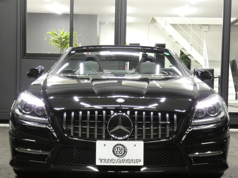メルセデスベンツ SLKクラス SLK200 ﾄﾚﾝﾄﾞ+ AMGｽﾎﾟｰﾂ&ﾚｰﾀﾞｰｾｰﾌﾃｨPKG　9速AT 2,000ccE/G AMGｴｱﾛ 18ｲﾝﾁAW ﾀﾞｳﾝｻｽ FOXﾏﾌﾗｰ 黒本革ｼｰﾄ ﾋｰﾀｰ&ｴｱｽｶｰﾌ HDDﾅﾋﾞ 地ﾃﾞｼﾞ ﾊﾞｯｸｶﾒﾗ ﾃﾞｼﾞﾀﾙｲﾝﾅｰﾐﾗｰ ﾊﾟﾄﾞﾙｼﾌﾄ ｷｾﾉﾝﾗｲﾄ/ｱﾀﾞﾌﾟﾃｨﾌﾞHB　2年保証付