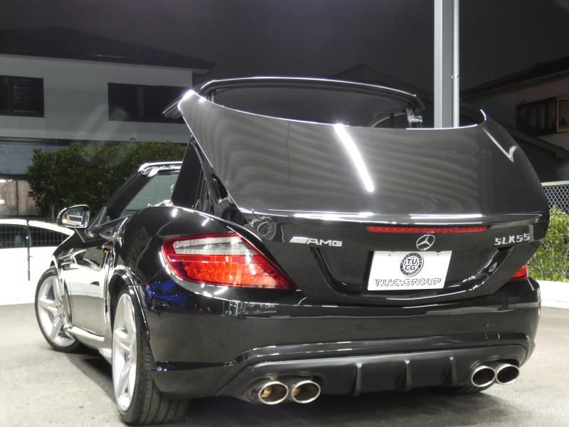 メルセデスベンツ SLKクラス SLK200 ﾄﾚﾝﾄﾞ+ AMGｽﾎﾟｰﾂ&ﾚｰﾀﾞｰｾｰﾌﾃｨPKG　9速AT 2,000ccE/G AMGｴｱﾛ 18ｲﾝﾁAW ﾀﾞｳﾝｻｽ FOXﾏﾌﾗｰ 黒本革ｼｰﾄ ﾋｰﾀｰ&ｴｱｽｶｰﾌ HDDﾅﾋﾞ 地ﾃﾞｼﾞ ﾊﾞｯｸｶﾒﾗ ﾃﾞｼﾞﾀﾙｲﾝﾅｰﾐﾗｰ ﾊﾟﾄﾞﾙｼﾌﾄ ｷｾﾉﾝﾗｲﾄ/ｱﾀﾞﾌﾟﾃｨﾌﾞHB　2年保証付