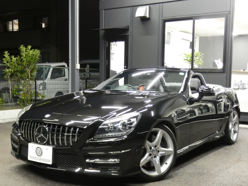 メルセデスベンツ SLKクラス SLK200 ﾄﾚﾝﾄﾞ+ AMGｽﾎﾟｰﾂ&ﾚｰﾀﾞｰｾｰﾌﾃｨPKG　9速AT 2,000ccE/G AMGｴｱﾛ 18ｲﾝﾁAW ﾀﾞｳﾝｻｽ FOXﾏﾌﾗｰ 黒本革ｼｰﾄ ﾋｰﾀｰ&ｴｱｽｶｰﾌ HDDﾅﾋﾞ 地ﾃﾞｼﾞ ﾊﾞｯｸｶﾒﾗ ﾃﾞｼﾞﾀﾙｲﾝﾅｰﾐﾗｰ ﾊﾟﾄﾞﾙｼﾌﾄ ｷｾﾉﾝﾗｲﾄ/ｱﾀﾞﾌﾟﾃｨﾌﾞHB　2年保証付