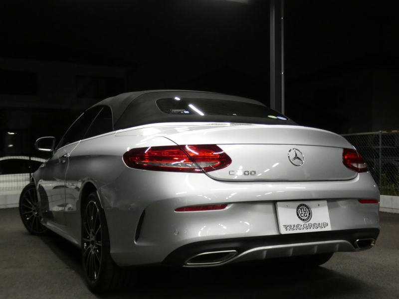 メルセデスベンツ Cクラス C300 ｶﾌﾞﾘｵﾚ ｽﾎﾟｰﾂ ﾚｰﾀﾞｰｾｰﾌﾃｨPKG　受注生産ﾓﾃﾞﾙ 9速AT AMGｴｱﾛ&19ｲﾝﾁｱﾙﾐ 黒本革 黒幌 HDDﾅﾋﾞ 地ﾃﾞｼﾞ Bｶﾒﾗ Bluetoothｵｰﾃﾞｨｵ 360ﾄﾞﾗﾚｺ LEDﾍｯﾄﾞﾗｲﾄ ｱﾀﾞﾌﾟﾃｨﾌﾞHB ｴｱﾊﾞﾗﾝｽPKG Burmesterｻﾗｳﾝﾄﾞ　2年保証付
