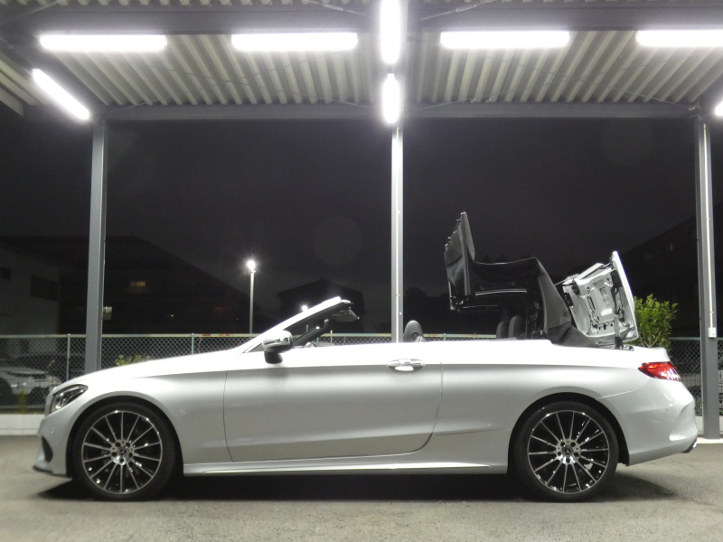 メルセデスベンツ Cクラス C300 ｶﾌﾞﾘｵﾚ ｽﾎﾟｰﾂ ﾚｰﾀﾞｰｾｰﾌﾃｨPKG　受注生産ﾓﾃﾞﾙ 9速AT AMGｴｱﾛ&19ｲﾝﾁｱﾙﾐ 黒本革 黒幌 HDDﾅﾋﾞ 地ﾃﾞｼﾞ Bｶﾒﾗ Bluetoothｵｰﾃﾞｨｵ 360ﾄﾞﾗﾚｺ LEDﾍｯﾄﾞﾗｲﾄ ｱﾀﾞﾌﾟﾃｨﾌﾞHB ｴｱﾊﾞﾗﾝｽPKG Burmesterｻﾗｳﾝﾄﾞ　2年保証付