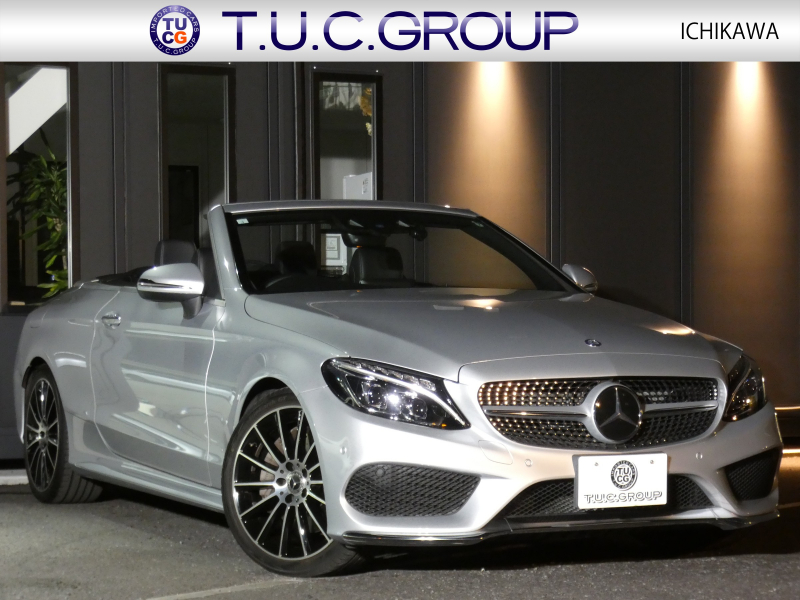 メルセデスベンツ Cクラス C300 ｶﾌﾞﾘｵﾚ ｽﾎﾟｰﾂ ﾚｰﾀﾞｰｾｰﾌﾃｨPKG　受注生産ﾓﾃﾞﾙ 9速AT AMGｴｱﾛ&19ｲﾝﾁｱﾙﾐ 黒本革 黒幌 HDDﾅﾋﾞ 地ﾃﾞｼﾞ Bｶﾒﾗ Bluetoothｵｰﾃﾞｨｵ 360ﾄﾞﾗﾚｺ LEDﾍｯﾄﾞﾗｲﾄ ｱﾀﾞﾌﾟﾃｨﾌﾞHB ｴｱﾊﾞﾗﾝｽPKG Burmesterｻﾗｳﾝﾄﾞ　2年保証付