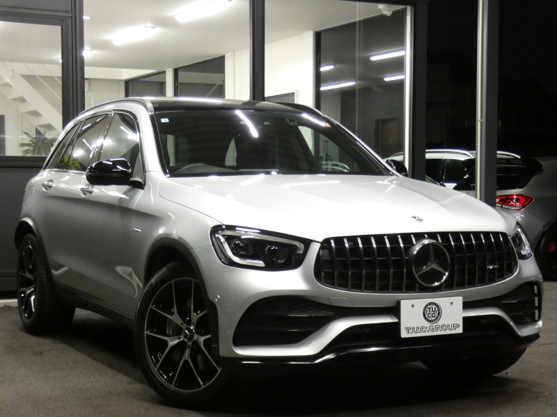 AMG GLC GLC43 4MATIC ﾚｻﾞｰｴｸｽｸﾙｰｼﾌﾞ&ﾚｰﾀﾞｰｾｰﾌﾃｨPKG　後期 390ps meｺﾈｸﾄ 赤黒革/ﾋｰﾀｰ ﾊﾟﾉﾗﾏｻﾝﾙｰﾌ MBUXﾅﾋﾞ 地ﾃﾞｼﾞ 360ｶﾒﾗ ﾍｯﾄﾞｱｯﾌﾟD 前後ﾄﾞﾗﾚｺ Burmester ｴｱﾊﾞﾗﾝｽPKG LEDﾍｯﾄﾞﾗｲﾄ AMGｴｱﾛ/20ｲﾝﾁAW　2年保証付