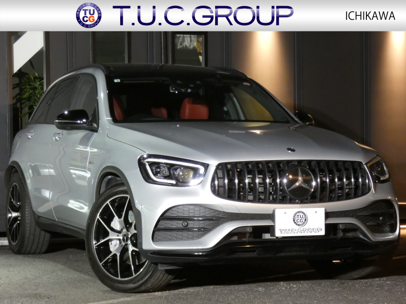 AMG GLC GLC43 4MATIC ﾚｻﾞｰｴｸｽｸﾙｰｼﾌﾞ&ﾚｰﾀﾞｰｾｰﾌﾃｨPKG　後期 390ps meｺﾈｸﾄ 赤黒革/ﾋｰﾀｰ ﾊﾟﾉﾗﾏｻﾝﾙｰﾌ MBUXﾅﾋﾞ 地ﾃﾞｼﾞ 360ｶﾒﾗ ﾍｯﾄﾞｱｯﾌﾟD 前後ﾄﾞﾗﾚｺ Burmester ｴｱﾊﾞﾗﾝｽPKG LEDﾍｯﾄﾞﾗｲﾄ AMGｴｱﾛ/20ｲﾝﾁAW　2年保証付