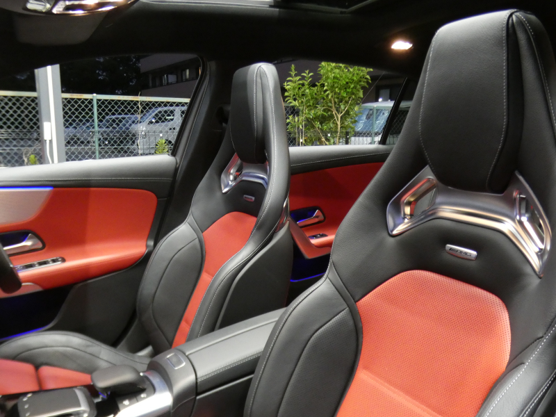 AMG Aクラス A45 S 4MATIC+ AMGﾊﾟﾌｫｰﾏﾝｽ&AMGｱﾄﾞﾊﾞﾝｽﾄﾞ&ﾅﾋﾞｹﾞｰｼｮﾝ&ﾚｰﾀﾞｰｾｰﾌﾃｨPKG　421ps AMGﾊﾟﾌｫｰﾏﾝｽｼｰﾄ&ｽﾃｱﾘﾝｸﾞ&ｴｸﾞｿﾞｰｽﾄ 赤黒革/ﾍﾞﾝﾁﾚｰﾀｰ ﾊﾟﾉﾗﾏSR MBUXﾅﾋﾞ 地ﾃﾞｼﾞ 360ｶﾒﾗ Burmester ﾍｯﾄﾞｱｯﾌﾟD ﾄﾞﾗﾚｺ LEDﾍｯﾄﾞﾗｲﾄ　2年保証付