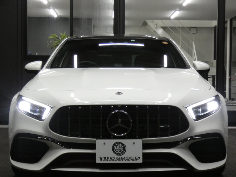 AMG Aクラス A45 S 4MATIC+ ｱﾄﾞﾊﾞﾝｽﾄﾞ&ﾅﾋﾞｹﾞｰｼｮﾝ&ﾚｰﾀﾞｰｾｰﾌﾃｨPKG　421ps AMGﾊﾟﾌｫｰﾏﾝｽｽﾃｱﾘﾝｸﾞ AMGｴｱﾛ&19ｲﾝﾁAW 赤黒革/ﾋｰﾀｰ ﾊﾟﾉﾗﾏSR MBUXﾅﾋﾞ 地ﾃﾞｼﾞ 360ｶﾒﾗ F&R&360度ﾄﾞﾗﾚｺ Burmester ﾍｯﾄﾞｱｯﾌﾟD LEDﾍｯﾄﾞﾗｲﾄ　新車保証継承可能