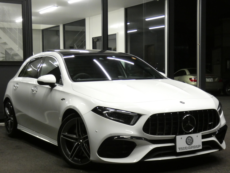 AMG Aクラス A45 S 4MATIC+ ｱﾄﾞﾊﾞﾝｽﾄﾞ&ﾅﾋﾞｹﾞｰｼｮﾝ&ﾚｰﾀﾞｰｾｰﾌﾃｨPKG　421ps AMGﾊﾟﾌｫｰﾏﾝｽｽﾃｱﾘﾝｸﾞ AMGｴｱﾛ&19ｲﾝﾁAW 赤黒革/ﾋｰﾀｰ ﾊﾟﾉﾗﾏSR MBUXﾅﾋﾞ 地ﾃﾞｼﾞ 360ｶﾒﾗ F&R&360度ﾄﾞﾗﾚｺ Burmester ﾍｯﾄﾞｱｯﾌﾟD LEDﾍｯﾄﾞﾗｲﾄ　新車保証継承可能