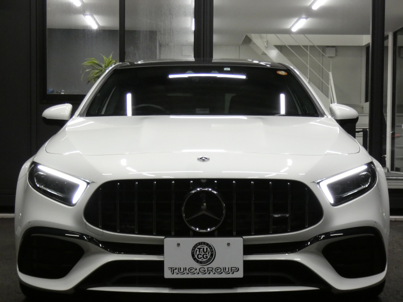 AMG Aクラス A45 S 4MATIC+ ｱﾄﾞﾊﾞﾝｽﾄﾞ&ﾅﾋﾞｹﾞｰｼｮﾝ&ﾚｰﾀﾞｰｾｰﾌﾃｨPKG　421ps AMGﾊﾟﾌｫｰﾏﾝｽｽﾃｱﾘﾝｸﾞ AMGｴｱﾛ&19ｲﾝﾁAW 赤黒革/ﾋｰﾀｰ ﾊﾟﾉﾗﾏSR MBUXﾅﾋﾞ 地ﾃﾞｼﾞ 360ｶﾒﾗ F&R&360度ﾄﾞﾗﾚｺ Burmester ﾍｯﾄﾞｱｯﾌﾟD LEDﾍｯﾄﾞﾗｲﾄ　新車保証継承可能