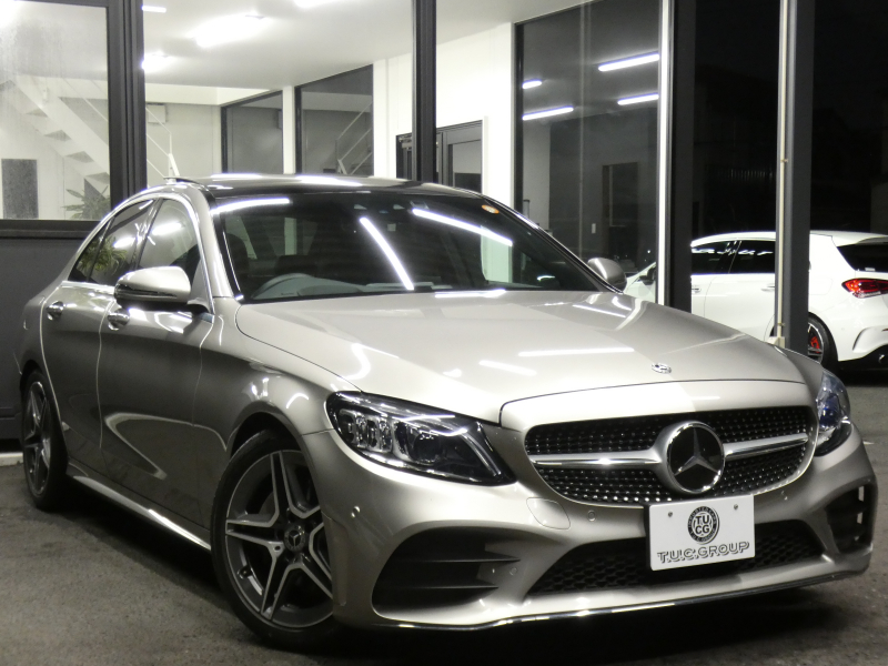 メルセデスベンツ Cクラス C200 ﾛｰﾚｳｽｴﾃﾞｨｼｮﾝ ｽﾎﾟｰﾂﾌﾟﾗｽ&ﾚｰﾀﾞｰｾｰﾌﾃｨPKG　後期最終 特別仕様  BSG搭載 9速AT meｺﾈｸﾄ 黒革 ﾊﾟﾉﾗﾏSR HDDﾅﾋﾞ 地ﾃﾞｼﾞ Appleｶｰﾌﾟﾚｲ Bｶﾒﾗ ﾍｯﾄﾞｱｯﾌﾟD 液晶ﾒｰﾀｰ LEDﾍｯﾄﾞﾗｲﾄ 自動ﾄﾗﾝｸ AMGｴｱﾛ&18AW　2年保証付