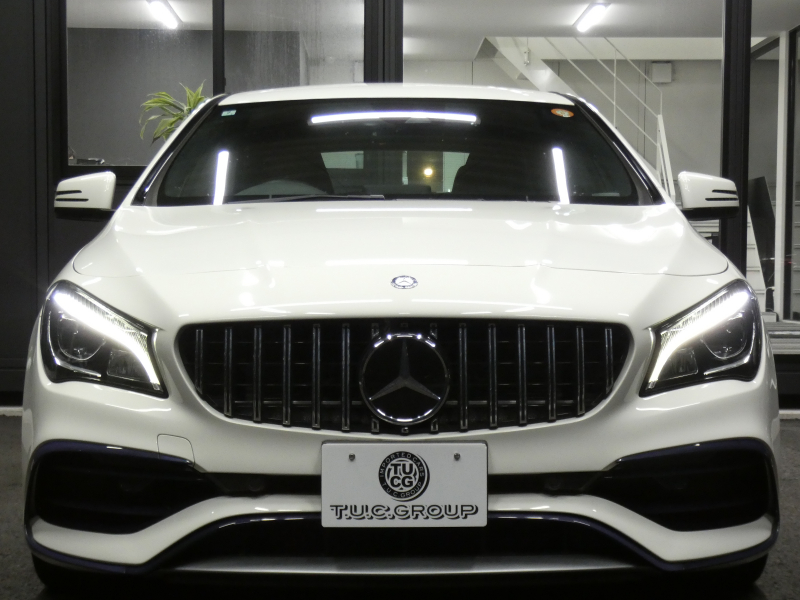 AMG CLAクラス CLA45 4MATIC ﾚｰｼﾝｸﾞｴﾃﾞｨｼｮﾝ ﾚｰﾀﾞｰｾｰﾌﾃｨPKG　後期 1ｵｰﾅｰ 90台限定車 381ps 半革 ﾅﾋﾞTV Aｶｰﾌﾟﾚｲ Bｶﾒﾗ ﾀﾞｲﾅﾐｯｸｾﾚｸﾄ LEDﾗｲﾄ ｱﾀﾞﾌﾟﾃｨﾌﾞHB ﾊﾟﾄﾞﾙｼﾌﾄ AMGｴｱﾛ&18ｲﾝﾁAW　2年保証付