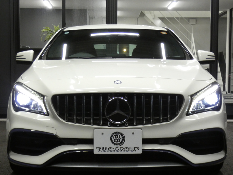 AMG CLAクラス CLA45 4MATIC ﾚｰｼﾝｸﾞｴﾃﾞｨｼｮﾝ ﾚｰﾀﾞｰｾｰﾌﾃｨPKG　後期 1ｵｰﾅｰ 90台限定車 381ps 半革 ﾅﾋﾞTV Aｶｰﾌﾟﾚｲ Bｶﾒﾗ ﾀﾞｲﾅﾐｯｸｾﾚｸﾄ LEDﾗｲﾄ ｱﾀﾞﾌﾟﾃｨﾌﾞHB ﾊﾟﾄﾞﾙｼﾌﾄ AMGｴｱﾛ&18ｲﾝﾁAW　2年保証付