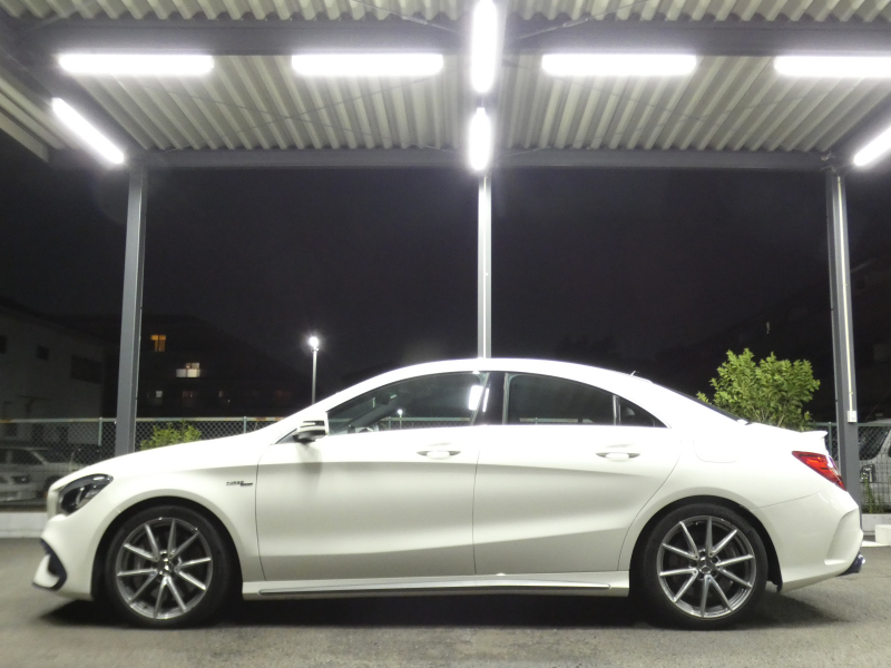 AMG CLAクラス CLA45 4MATIC ﾚｰｼﾝｸﾞｴﾃﾞｨｼｮﾝ ﾚｰﾀﾞｰｾｰﾌﾃｨPKG　後期 1ｵｰﾅｰ 90台限定車 381ps 半革 ﾅﾋﾞTV Aｶｰﾌﾟﾚｲ Bｶﾒﾗ ﾀﾞｲﾅﾐｯｸｾﾚｸﾄ LEDﾗｲﾄ ｱﾀﾞﾌﾟﾃｨﾌﾞHB ﾊﾟﾄﾞﾙｼﾌﾄ AMGｴｱﾛ&18ｲﾝﾁAW　2年保証付