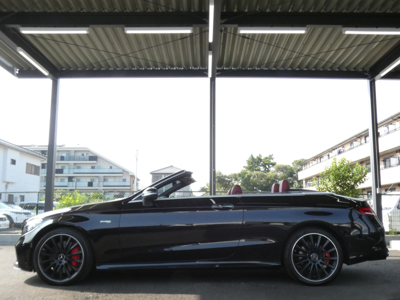 AMG Cクラス C43 4MATIC ｶﾌﾞﾘｵﾚ ﾚｰﾀﾞｰｾｰﾌﾃｨPKG　後期 390ps meｺﾈｸﾄ 社外ｴｸﾞｿﾞｰｽﾄ 赤本革 赤幌 HDDﾅﾋﾞ 地ﾃﾞｼﾞ Appleｶｰﾌﾟﾚｲ ﾍｯﾄﾞｱｯﾌﾟD Burmester ﾏﾙﾁﾋﾞｰﾑLEDﾍｯﾄﾞﾗｲﾄ ｱﾝﾋﾞｴﾝﾄｴｱｱｳﾄﾚｯﾄ　2年保証付