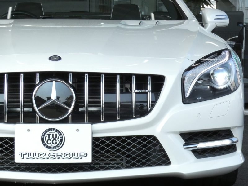 メルセデスベンツ SLクラス SL350  BL-EF AMGｽﾎﾟｰﾂ&ﾚｰﾀﾞｰｾｰﾌﾃｨPKG　ﾏｼﾞｯｸｽｶｲﾙｰﾌ AMGｴｱﾛ&19AW ﾊﾟﾅﾒﾘｶｰﾅｸﾞﾘﾙ ｷｰﾚｽｺﾞｰ 黒本革ｼｰﾄ HDDﾅﾋﾞ 地ﾃﾞｼﾞ Bｶﾒﾗ ﾊﾟｰｸﾄﾛﾆｯｸ ﾄﾞﾗﾚｺ ｵｰﾄﾄﾗﾝｸ ﾏﾙﾁｶﾗｰｱﾝﾋﾞｴﾝﾄ　2年保証付