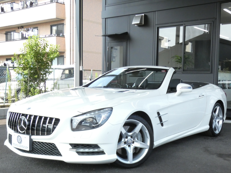 メルセデスベンツ SLクラス SL350  BL-EF AMGｽﾎﾟｰﾂ&ﾚｰﾀﾞｰｾｰﾌﾃｨPKG　ﾏｼﾞｯｸｽｶｲﾙｰﾌ AMGｴｱﾛ&19AW ﾊﾟﾅﾒﾘｶｰﾅｸﾞﾘﾙ ｷｰﾚｽｺﾞｰ 黒本革ｼｰﾄ HDDﾅﾋﾞ 地ﾃﾞｼﾞ Bｶﾒﾗ ﾊﾟｰｸﾄﾛﾆｯｸ ﾄﾞﾗﾚｺ ｵｰﾄﾄﾗﾝｸ ﾏﾙﾁｶﾗｰｱﾝﾋﾞｴﾝﾄ　2年保証付