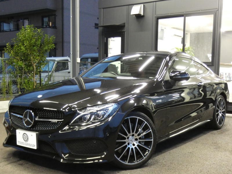 AMG Cクラス C43 4MATIC ｸｰﾍﾟ ﾚｰﾀﾞｰｾｰﾌﾃｨPKG　9速AT AMGｴｱﾛ&19ｲﾝﾁｱﾙﾐ 赤本革 ﾊﾟﾉﾗﾏSR HDDﾅﾋﾞ 地ﾃﾞｼﾞ ﾊﾞｯｸｶﾒﾗ Burmester ﾊﾟﾌｭｰﾑｱﾄﾏｲｻﾞｰ ﾍｯﾄﾞｱｯﾌﾟD 純正ﾄﾞﾗﾚｺ LEDﾍｯﾄﾞﾗｲﾄ/ｱﾀﾞﾌﾟﾃｨﾌﾞHB　2年保証付