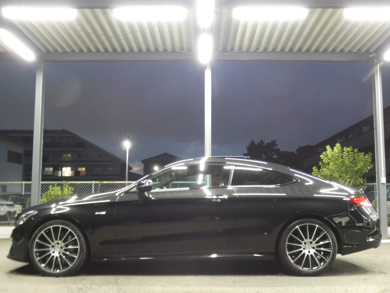 AMG Cクラス C43 4MATIC ｸｰﾍﾟ ﾚｰﾀﾞｰｾｰﾌﾃｨPKG　9速AT AMGｴｱﾛ&19ｲﾝﾁｱﾙﾐ 赤本革 ﾊﾟﾉﾗﾏSR HDDﾅﾋﾞ 地ﾃﾞｼﾞ ﾊﾞｯｸｶﾒﾗ Burmester ﾊﾟﾌｭｰﾑｱﾄﾏｲｻﾞｰ ﾍｯﾄﾞｱｯﾌﾟD 純正ﾄﾞﾗﾚｺ LEDﾍｯﾄﾞﾗｲﾄ/ｱﾀﾞﾌﾟﾃｨﾌﾞHB　2年保証付