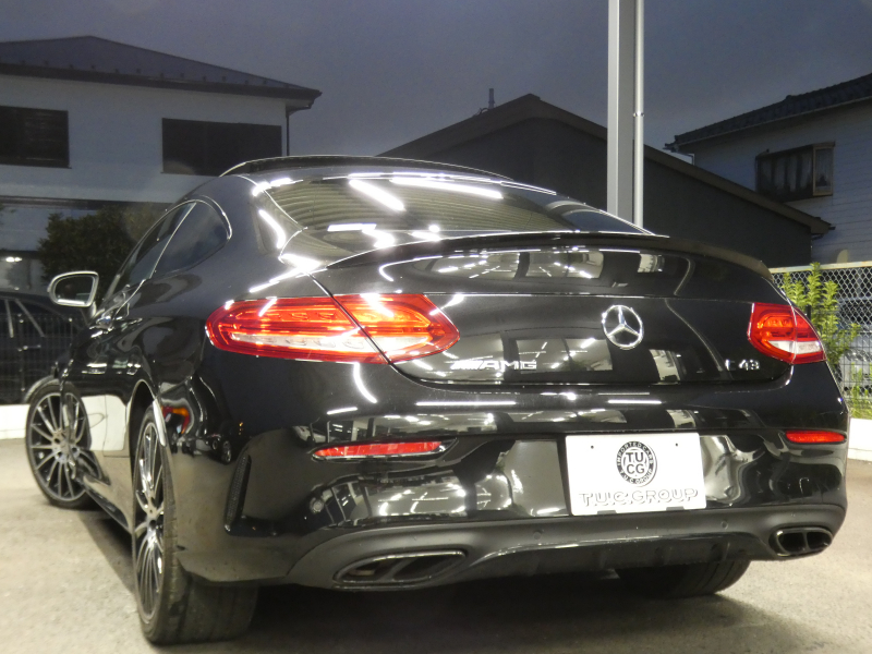 AMG Cクラス C43 4MATIC ｸｰﾍﾟ ﾚｰﾀﾞｰｾｰﾌﾃｨPKG　9速AT AMGｴｱﾛ&19ｲﾝﾁｱﾙﾐ 赤本革 ﾊﾟﾉﾗﾏSR HDDﾅﾋﾞ 地ﾃﾞｼﾞ ﾊﾞｯｸｶﾒﾗ Burmester ﾊﾟﾌｭｰﾑｱﾄﾏｲｻﾞｰ ﾍｯﾄﾞｱｯﾌﾟD 純正ﾄﾞﾗﾚｺ LEDﾍｯﾄﾞﾗｲﾄ/ｱﾀﾞﾌﾟﾃｨﾌﾞHB　2年保証付
