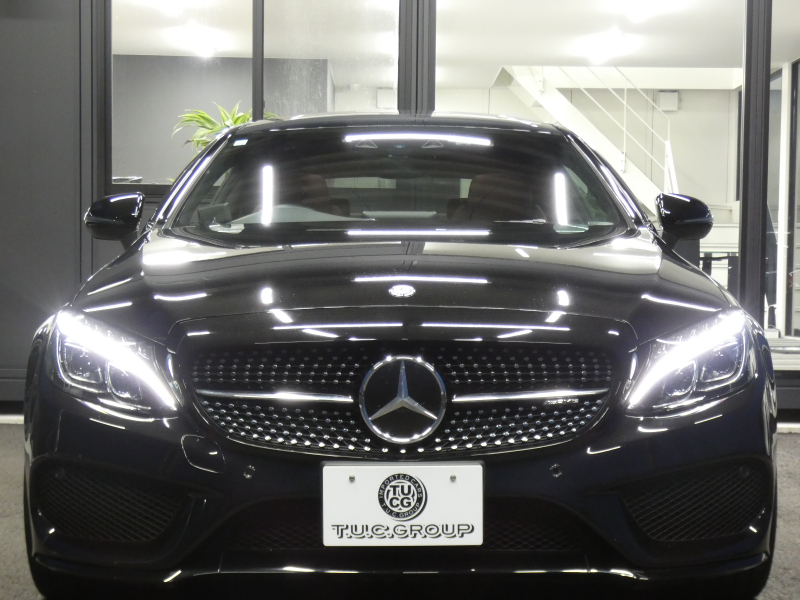 AMG Cクラス C43 4MATIC ｸｰﾍﾟ ﾚｰﾀﾞｰｾｰﾌﾃｨPKG　9速AT AMGｴｱﾛ&19ｲﾝﾁｱﾙﾐ 赤本革 ﾊﾟﾉﾗﾏSR HDDﾅﾋﾞ 地ﾃﾞｼﾞ ﾊﾞｯｸｶﾒﾗ Burmester ﾊﾟﾌｭｰﾑｱﾄﾏｲｻﾞｰ ﾍｯﾄﾞｱｯﾌﾟD 純正ﾄﾞﾗﾚｺ LEDﾍｯﾄﾞﾗｲﾄ/ｱﾀﾞﾌﾟﾃｨﾌﾞHB　2年保証付