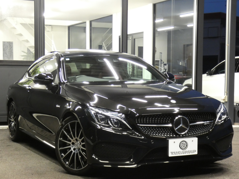 AMG Cクラス C43 4MATIC ｸｰﾍﾟ ﾚｰﾀﾞｰｾｰﾌﾃｨPKG　9速AT AMGｴｱﾛ&19ｲﾝﾁｱﾙﾐ 赤本革 ﾊﾟﾉﾗﾏSR HDDﾅﾋﾞ 地ﾃﾞｼﾞ ﾊﾞｯｸｶﾒﾗ Burmester ﾊﾟﾌｭｰﾑｱﾄﾏｲｻﾞｰ ﾍｯﾄﾞｱｯﾌﾟD 純正ﾄﾞﾗﾚｺ LEDﾍｯﾄﾞﾗｲﾄ/ｱﾀﾞﾌﾟﾃｨﾌﾞHB　2年保証付