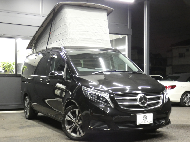 メルセデスベンツ Vクラス V220d ﾏﾙｺﾎﾟｰﾛﾎﾗｲｿﾞﾝ ﾚｰﾀﾞｰｾｰﾌﾃｨPKG　ﾎﾟｯﾌﾟｱｯﾌﾟﾙｰﾌ 最大5名就寝可能 回転式ｼｰﾄ 黒本革/ﾋｰﾀｰ HDDﾅﾋﾞ 地ﾃﾞｼﾞ 360度ｶﾒﾗ 純正ﾄﾞﾗﾚｺ 両側ﾊﾟﾜｰｽﾗｲﾄﾞﾄﾞｱ LEDﾗｲﾄ/ｵｰﾄHB　2年保証付