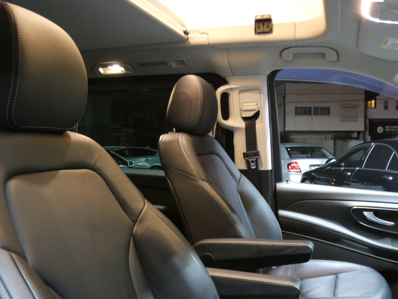 メルセデスベンツ Vクラス V220d ﾏﾙｺﾎﾟｰﾛﾎﾗｲｿﾞﾝ ﾚｰﾀﾞｰｾｰﾌﾃｨPKG　ﾎﾟｯﾌﾟｱｯﾌﾟﾙｰﾌ 最大5名就寝可能 回転式ｼｰﾄ 黒本革/ﾋｰﾀｰ HDDﾅﾋﾞ 地ﾃﾞｼﾞ 360度ｶﾒﾗ 純正ﾄﾞﾗﾚｺ 両側ﾊﾟﾜｰｽﾗｲﾄﾞﾄﾞｱ LEDﾗｲﾄ/ｵｰﾄHB　2年保証付