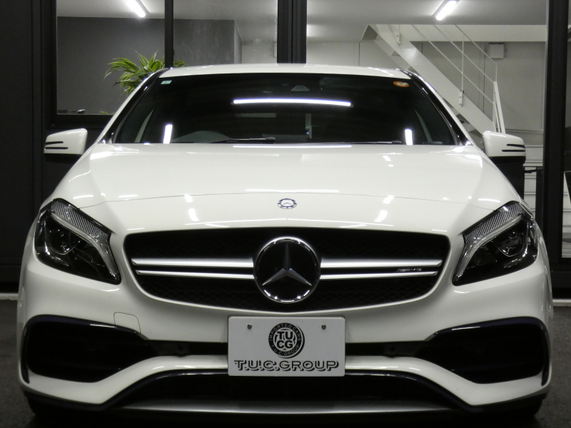 AMG Aクラス A45 4MATIC ﾚｰﾀﾞｰｾｰﾌﾃｨPKG　後期 381ps AMGﾊﾟﾌｫｰﾏﾝｽEX AMGｴｱﾛ&18AW ｷｰﾚｽｺﾞｰ 黒本革ｼｰﾄ/ﾋｰﾀｰ ﾅﾋﾞTV Aｶｰﾌﾟﾚｲ Bｶﾒﾗ ﾀﾞｲﾅﾐｯｸｾﾚｸﾄ LEDﾗｲﾄ ｱﾀﾞﾌﾟﾃｨﾌﾞHB ﾊﾟﾄﾞﾙｼﾌﾄ　2年保証付