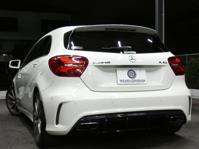 AMG Aクラス A45 4MATIC ﾚｰﾀﾞｰｾｰﾌﾃｨPKG　後期 381ps AMGﾊﾟﾌｫｰﾏﾝｽEX AMGｴｱﾛ&18AW ｷｰﾚｽｺﾞｰ 黒本革ｼｰﾄ/ﾋｰﾀｰ ﾅﾋﾞTV Aｶｰﾌﾟﾚｲ Bｶﾒﾗ ﾀﾞｲﾅﾐｯｸｾﾚｸﾄ LEDﾗｲﾄ ｱﾀﾞﾌﾟﾃｨﾌﾞHB ﾊﾟﾄﾞﾙｼﾌﾄ　2年保証付