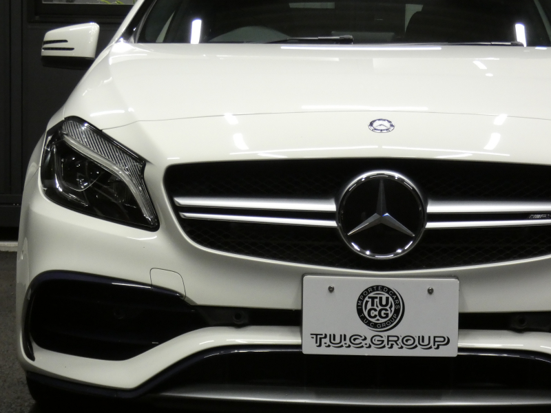 AMG Aクラス A45 4MATIC ﾚｰﾀﾞｰｾｰﾌﾃｨPKG　後期 381ps AMGﾊﾟﾌｫｰﾏﾝｽEX AMGｴｱﾛ&18AW ｷｰﾚｽｺﾞｰ 黒本革ｼｰﾄ/ﾋｰﾀｰ ﾅﾋﾞTV Aｶｰﾌﾟﾚｲ Bｶﾒﾗ ﾀﾞｲﾅﾐｯｸｾﾚｸﾄ LEDﾗｲﾄ ｱﾀﾞﾌﾟﾃｨﾌﾞHB ﾊﾟﾄﾞﾙｼﾌﾄ　2年保証付