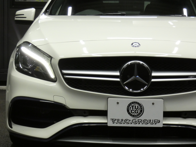 AMG Aクラス A45 4MATIC ﾚｰﾀﾞｰｾｰﾌﾃｨPKG　後期 381ps AMGﾊﾟﾌｫｰﾏﾝｽEX AMGｴｱﾛ&18AW ｷｰﾚｽｺﾞｰ 黒本革ｼｰﾄ/ﾋｰﾀｰ ﾅﾋﾞTV Aｶｰﾌﾟﾚｲ Bｶﾒﾗ ﾀﾞｲﾅﾐｯｸｾﾚｸﾄ LEDﾗｲﾄ ｱﾀﾞﾌﾟﾃｨﾌﾞHB ﾊﾟﾄﾞﾙｼﾌﾄ　2年保証付