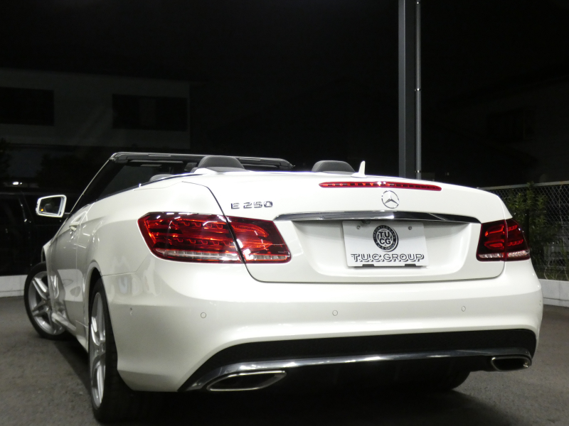 メルセデスベンツ Eクラス E250 ｶﾌﾞﾘｵﾚ AMGｽﾎﾟｰﾂ&ﾚｰﾀﾞｰｾｰﾌﾃｨPKG　後期 ﾌﾞﾗｯｸｿﾌﾄﾄｯﾌﾟ AMGｴｱﾛ&18AW ｷｰﾚｽｺﾞｰ 黒本革/ﾋｰﾀｰ/ﾏﾙﾁｺﾝﾄﾛｰﾙｼｰﾄB ﾅﾋﾞ 地ﾃﾞｼﾞ 360度ｶﾒﾗ ﾄﾞﾗﾚｺ LEDﾍｯﾄﾞﾗｲﾄ/自動ﾊｲﾋﾞｰﾑ　2年保証付